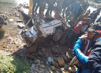 बागलुङको भीमगिठेमा भएको जीप दुर्घटनामा १४ जनाको मृत्यु