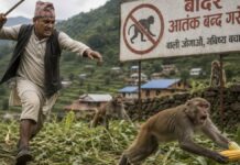 वृद्ध किसानको पीडा, ७९ बर्षको उमेरमा पनि बाँदरको चौकीदारी