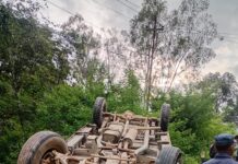 कुश्माको माझमेलामा जिप दुर्घटना: एकजना घाइते