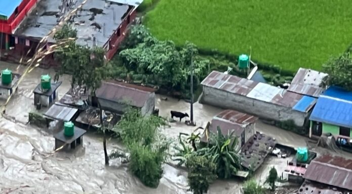 कालीगण्डकीमा आएको बाढीले जलजलाका २५ घर बगायो, सेतीबेणी बजार डुबानमा